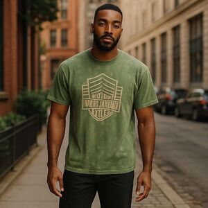 Harley-Davidson Green High Stakes Florence Kentucky t-shirt Mens large